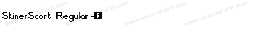 SkinerScort Regular字体转换
